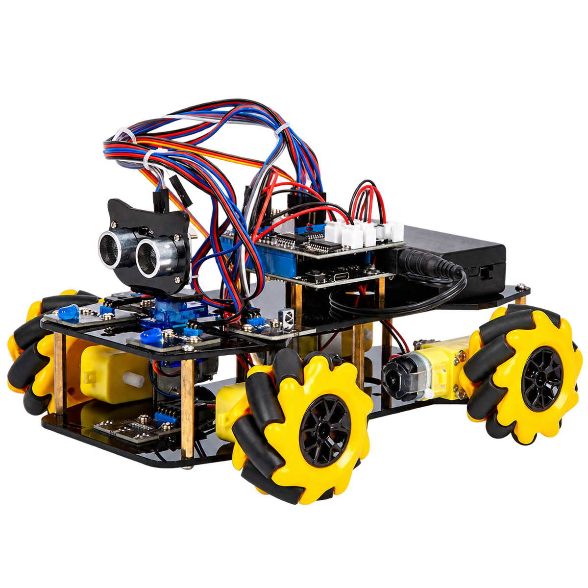 ESP32 Mecanum Robot Car Starter Kit — product view. Starter car kit — no expansion packs.