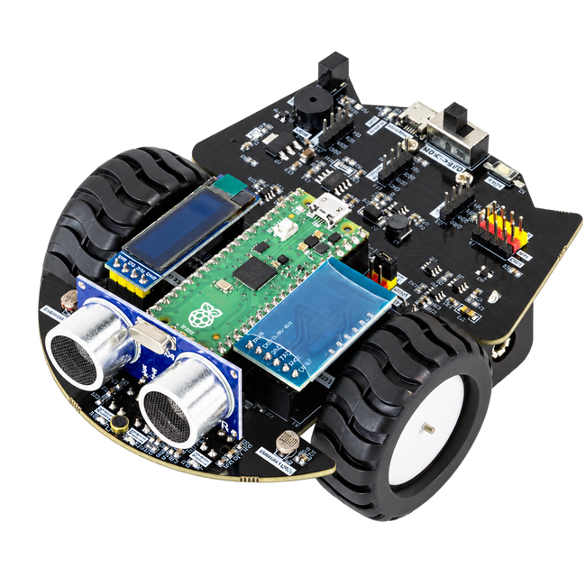 Pico 2 MicroPython Robot Car Kit — product view. Robot kit — Pico 2 controller excluded.