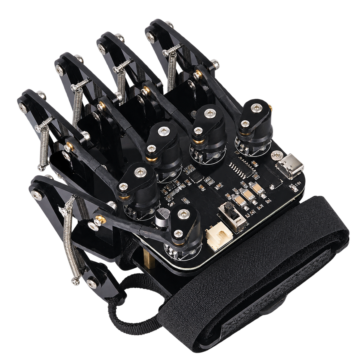 ESP32 Motion-Sensing Robot Control Glove — product view. Motion-control glove kit — robot excluded.