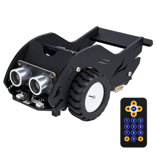 ESP32 Shark-Style Robot Car Kit — product view. Shark-style robot car kit.