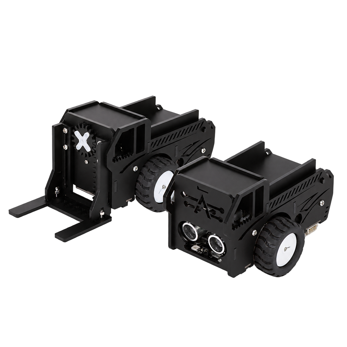 ESP32-S3 Forklift & AGV Robot Kit — product view. Forklift / AGV kit — batteries and factory kit excluded.