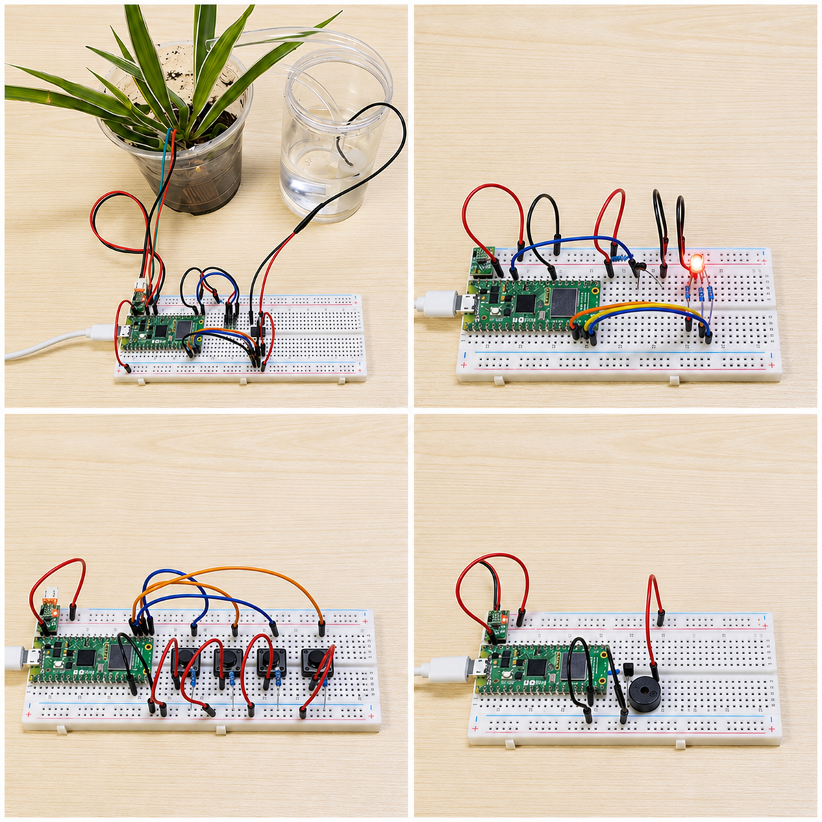Pico 2 W Electronics & IoT Starter Kit — additional product or project detail. Pico 2 W starter kit. Example project; surrounding props, host equipment and separately required parts are not included.