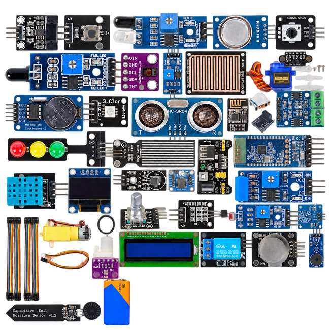 Multi-Platform Maker Sensor Kit — product view. Multi-platform sensor kit.