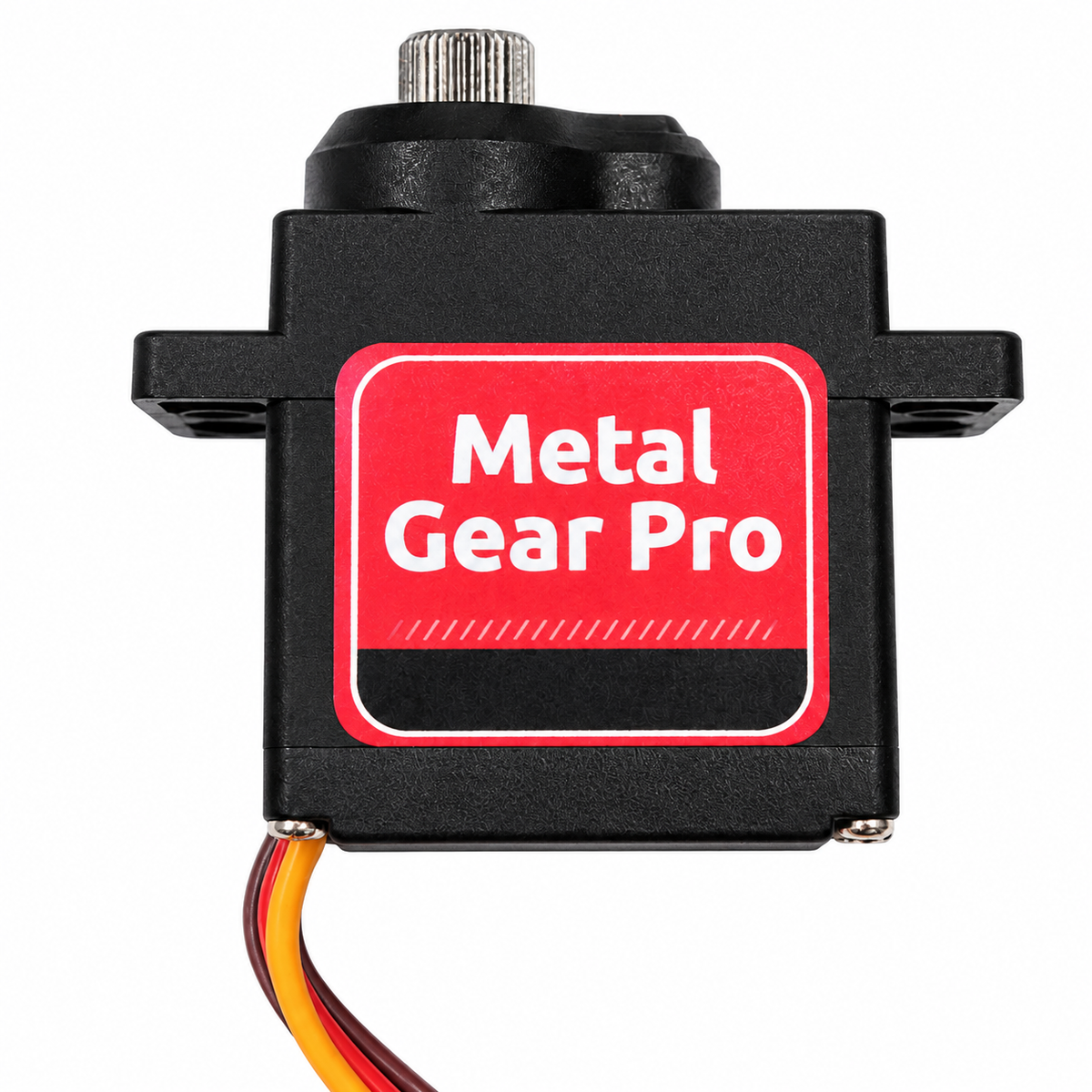 Metal-Gear Robot Joint Replacement Servo — component close-up. One metal-gear replacement servo.