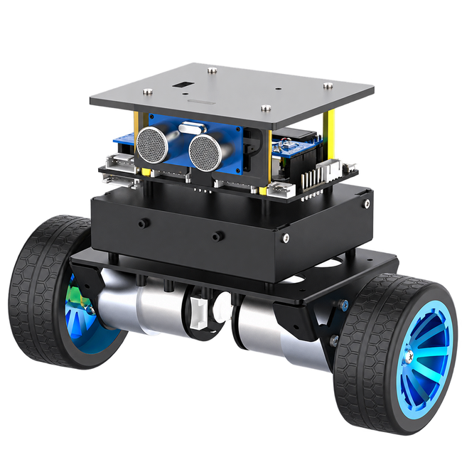 STM32 Two-Wheel Self-Balancing Robot — product view. Standard self-balancing kit — expansions excluded.