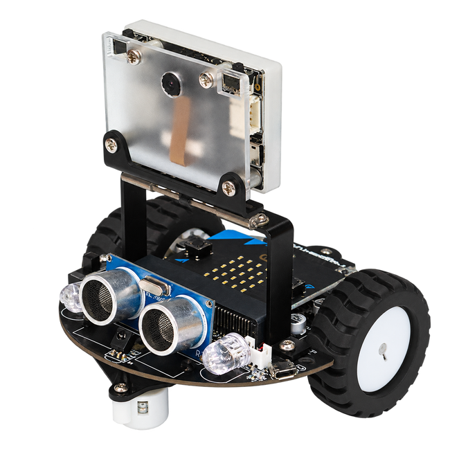 micro:bit Vision Robot with K210 Camera — product view. Standard vision kit — micro:bit excluded.