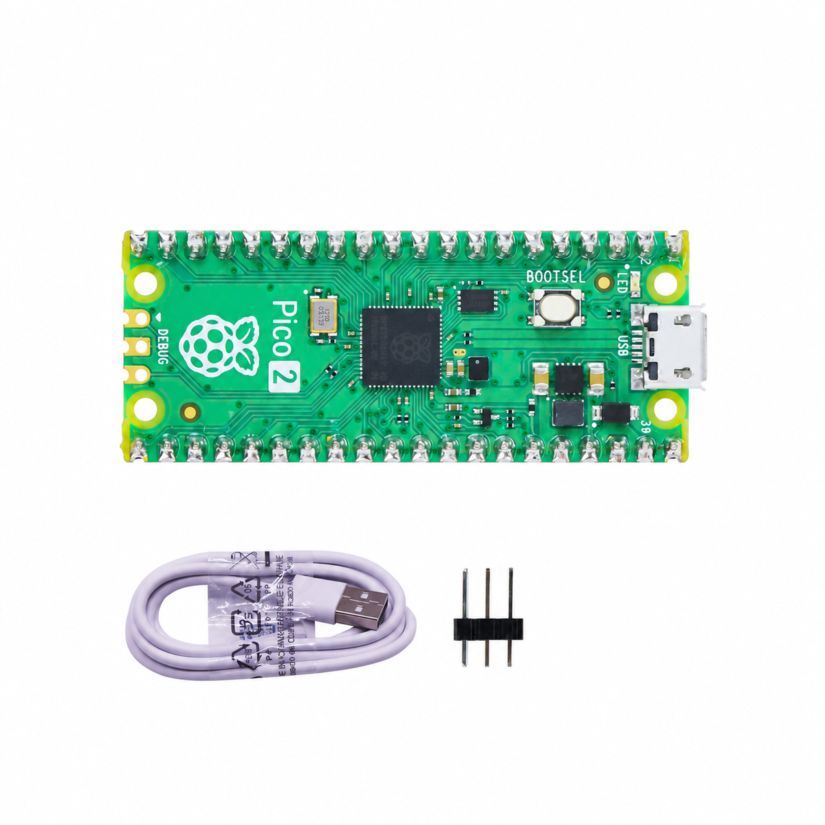 Raspberry Pi Pico 2 Basic Development Kit — additional product or project detail. Pico 2 basic kit — not a complete robot.