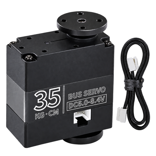 35kg-Class Serial-Bus Robot Servo — product view. One servo — debugging board excluded.