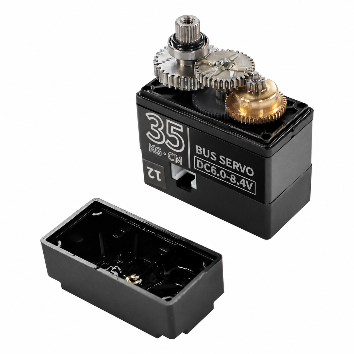 35kg-Class Serial-Bus Robot Servo — additional product or project detail. One servo — debugging board excluded.