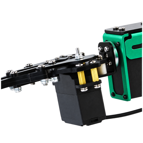 6kg-class serial-bus servo shown in an example installation. Surrounding arm and gripper mechanism not included.